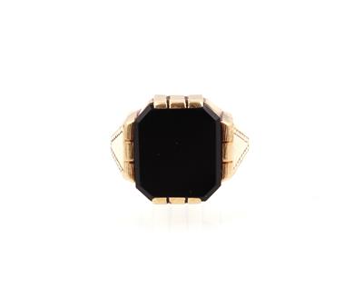 Onyx Herrenring - Schmuck und Uhren