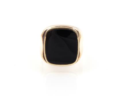 Onyx Herrenring - Schmuck und Uhren