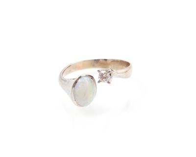 Opal Brillant Damenring - Schmuck und Uhren