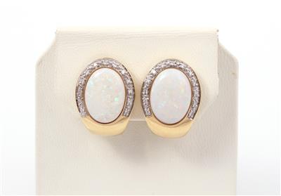 Opal Brillant Ohrringe - Schmuck und Uhren
