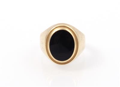 Onyx Herrenring - Schmuck und Uhren