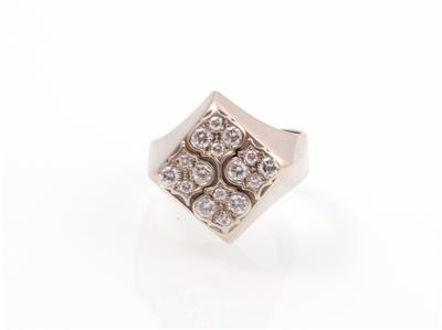 Brillant-Herrenring zus. ca. 0,75 ct - Klenoty a náramkové