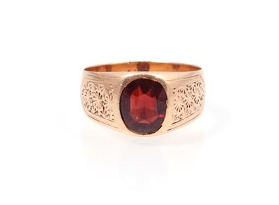 Granat Ring - Schmuck und Uhren