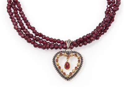 Granat Trachten Collier - Schmuck und Uhren