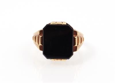 Onyx Herrenring - Schmuck und Uhren