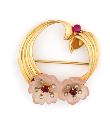 Blüten Brosche - Jewellery and watches