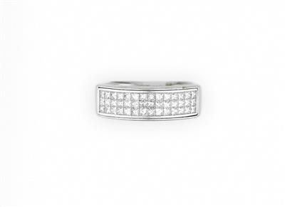 Riviere Triple Row Diamant Damenring - Schmuck und Uhren