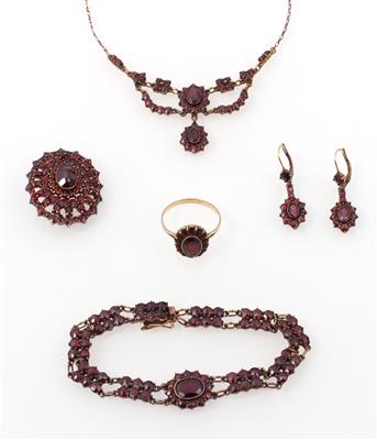 Granat Damenschmuckgarnitur - Jewellery and watches