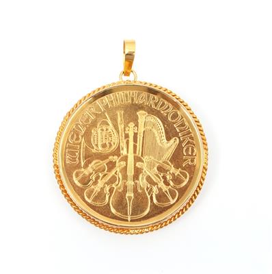 Münzanhänger Philharmoniker Euro 100,-- - Schmuck und Uhren