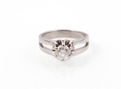 Brillantsolitärring grav. 1,01 ct - Jewellery and watches