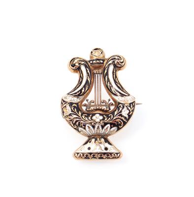 Brosche "Harfe" - Jewellery and watches