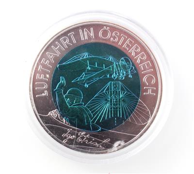 Silbermünze 25 Euro "Luftfahrt in Österreich" - Klenoty a náramkové
