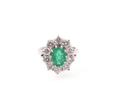 Brillant Smaragd Damenring - Klenoty a náramkové