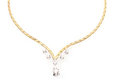 Brillant Collier zus.0,58 ct - Schmuck und Uhren