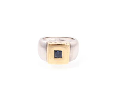 Saphir Brillant (Damen) ring - Schmuck und Uhren