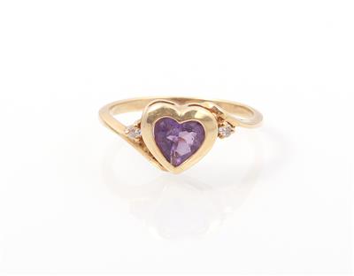 Amethyst Herzring - Jewellery and watches