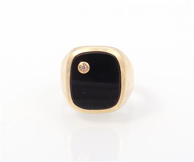 Onyx Herrenring - Schmuck und Uhren