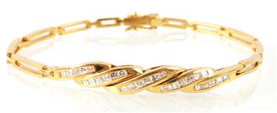 Diamantarmband zus. ca. 0,45 ct - Jewellery and watches