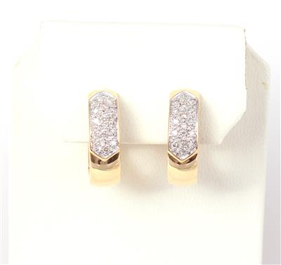 Brillant Creolen zus. ca. 0,30 ct - Schmuck und Uhren