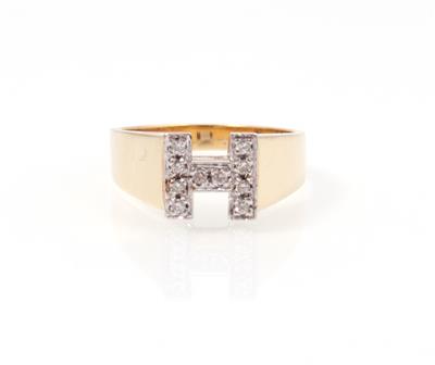 Brillant Ring "H" - Jewellery and watches
