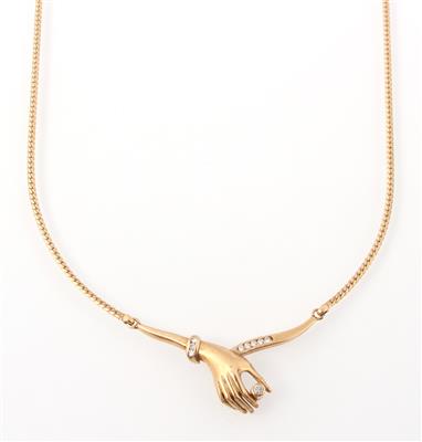 Brillant Collier "Hand" - Schmuck und Uhren