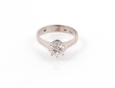 Brillantsolitärring grav. 1,02 ct - Schmuck und Uhren