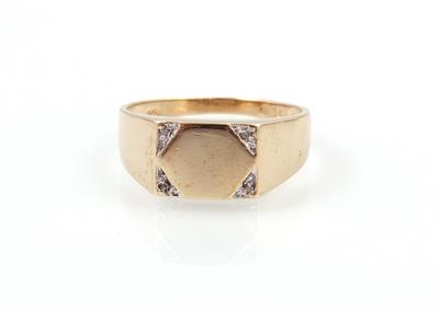 Diamant Herrenring - Jewellery and watches