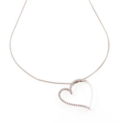 Brillant Anhänger "Herz" an Halskette - Gioielli e orologi