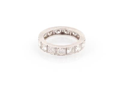 Brillantmemoryring zus. ca. 3,00 ct - Schmuck und Uhren