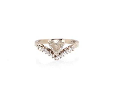 Diamant Damenring zus. ca. 0,90 ct - Jewellery and watches