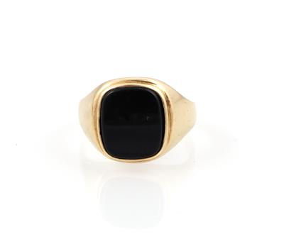 Onyx Herrenring - Schmuck und Uhren