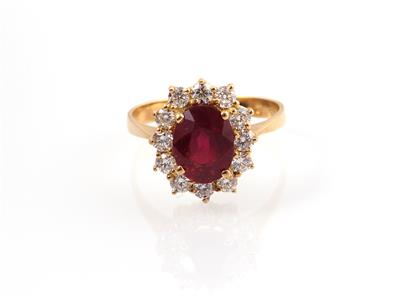 Rubin (beh.) Brillant Ring - Asta di natale