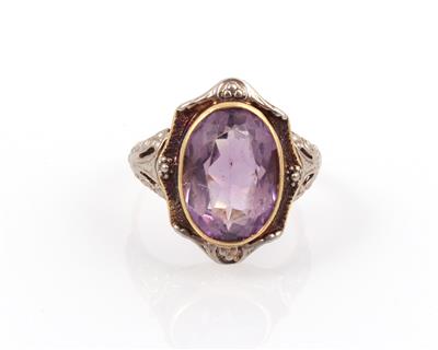 Amethyst Damenring - Schmuck und Uhren