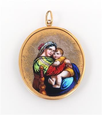Heiligenanhänger "Maria mit Jesukind" - Schmuck und Uhren