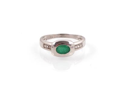 Smaragd Diamant Damenring - Gioielli e orologi