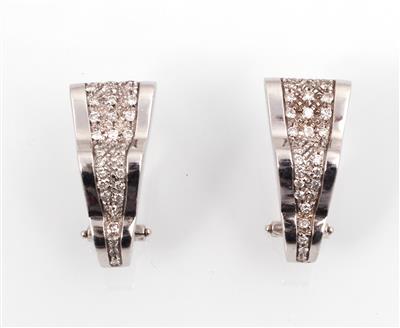 Brillant Ohrclips zus. ca. 1,00 ct - Gioielli e orologi