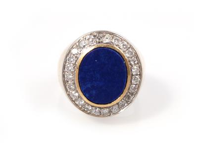 Lapis Lazuli Brillant Ring - Schmuck und Uhren