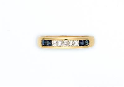 Diamant Saphir Damenring - Klenoty a náramkové
