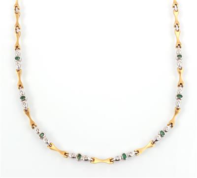 Smaragd Brillant Collier - Schmuck und Uhren