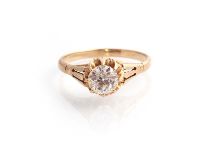 Diamantsolitärring ca. 1,10 ct - Jewellery and watches