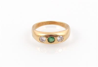 Smaragd Brillant Ring - Schmuck und Uhren