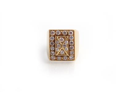 Brillant Damenring zus. ca.1,05 ct - Jewellery and watches