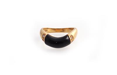 Onyx Diamant Damenring - Schmuck und Uhren