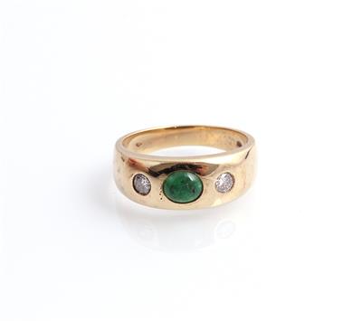 Brillant Smaragd Allianz Ring - Gioielli e orologi