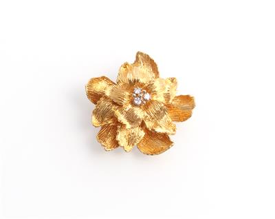 Brillant Brosche "Blume" - Schmuck und Uhren