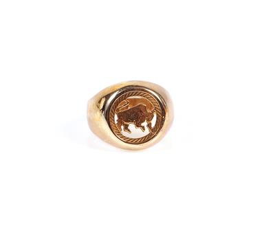 Herrenring "Stier" - Schmuck und Uhren