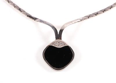 Onyx Diamant Collier - Schmuck und Uhren