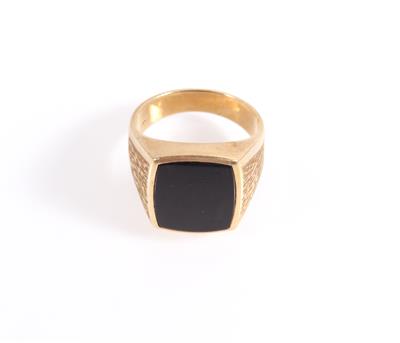 Onyx-Herrenring - Gioielli e orologi