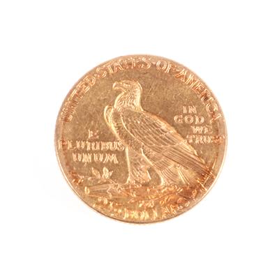 Goldmünze 2 1/2 Dollar "Indian Head" - Mince