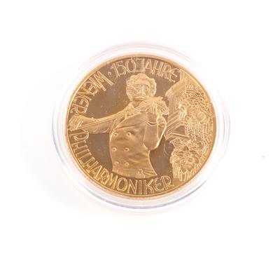 Goldmünze ATS 1000,--, 150 Jahre Wr. Philharmoniker - Mince